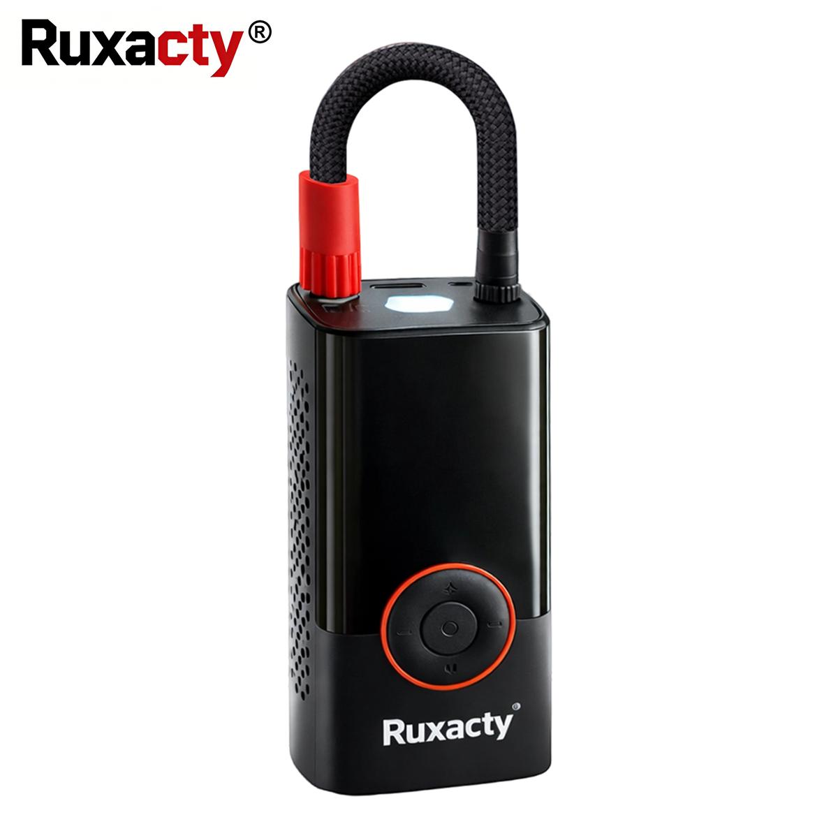 Ruxacty Upgraded Portable Digital Car Tire Inflator Pump 150PSI Wireless Air Compressor with Digital Pressure Gauge, LED Light, Auto Shut-Off Function, Large Capacity Battery for Cars, Motorcycles, Bicycles, and Inflatables