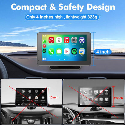 【PASLDA】2026 Upgraded Wireless CarPlay Screen for Andriod & Iphone : The Ultimate Portable Car Play Adapter for Seamless In-Car Entertainment